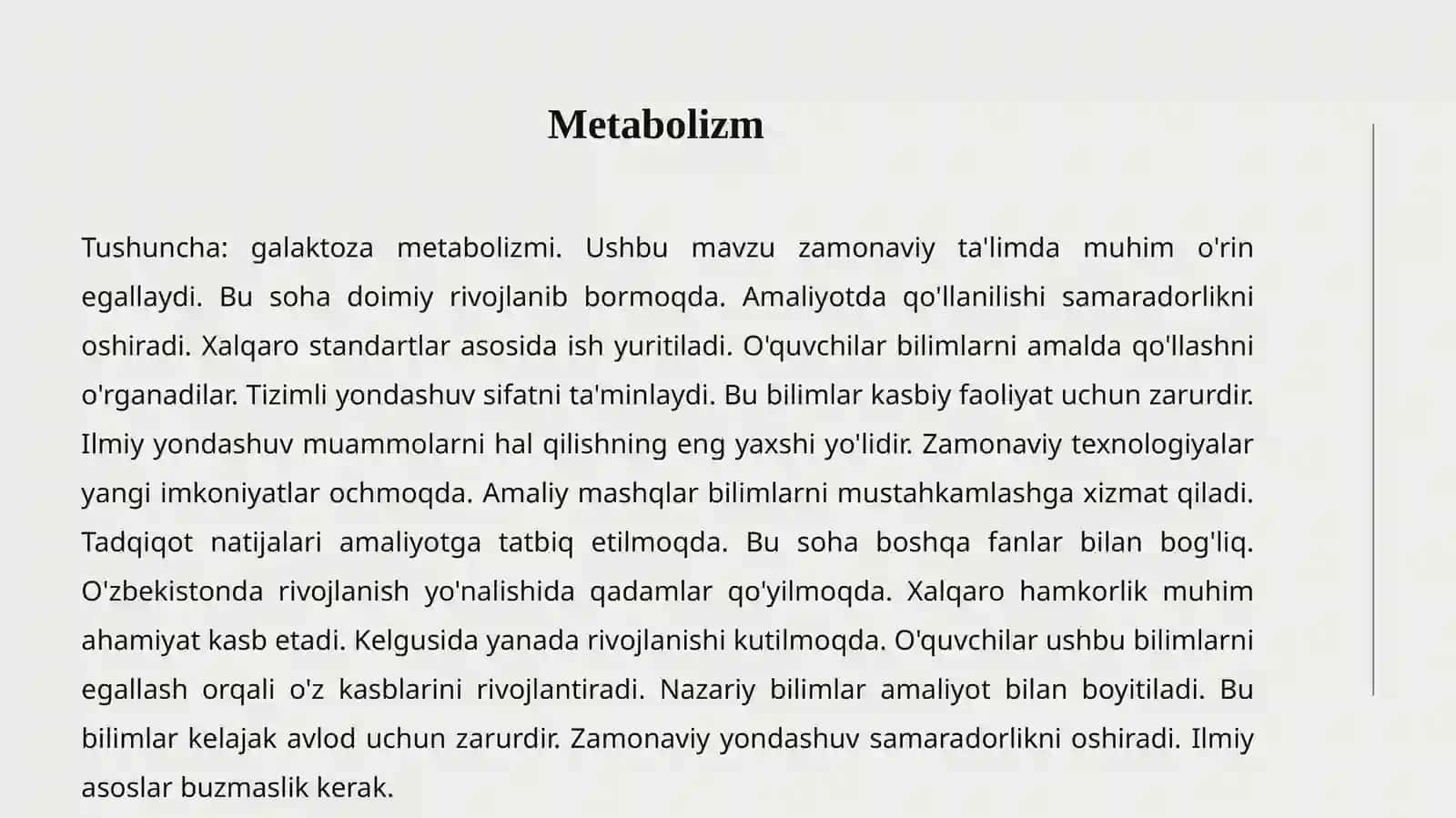 GALAKTOZA ALMASHINUVI 3