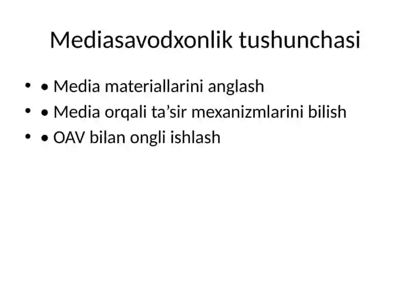 Mediasavodxonlik va axborot madaniyati 3