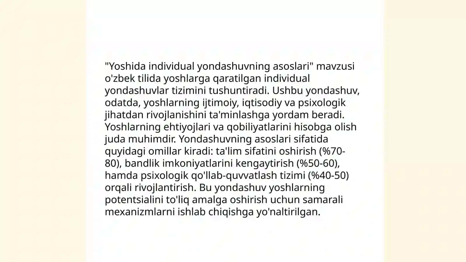 Òsmirlik yoshida individual yondashuvning psixologik jihatlari. 3