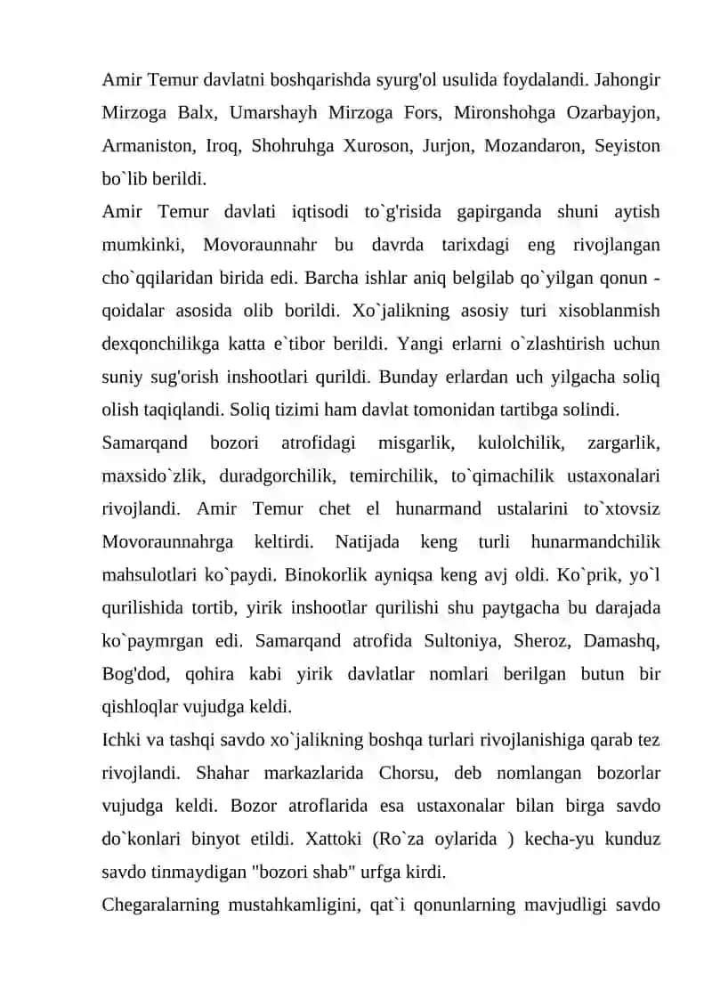 AMIR TEMUR VA TEMURIYLAR DAVRI TARIXIY GEOGRAFIYASI 3