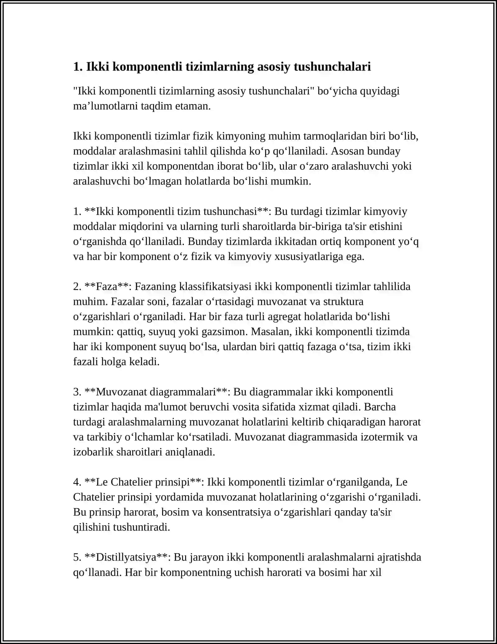 2 KOMPONENTLI SESTEMALAR VA ULARNING OLINISHI XOSSALARI 3
