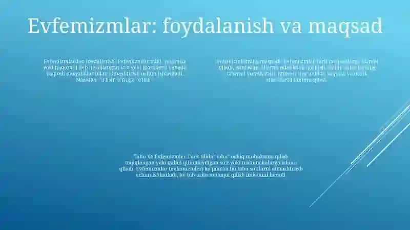 Tabu Va Evfemizmlar 3