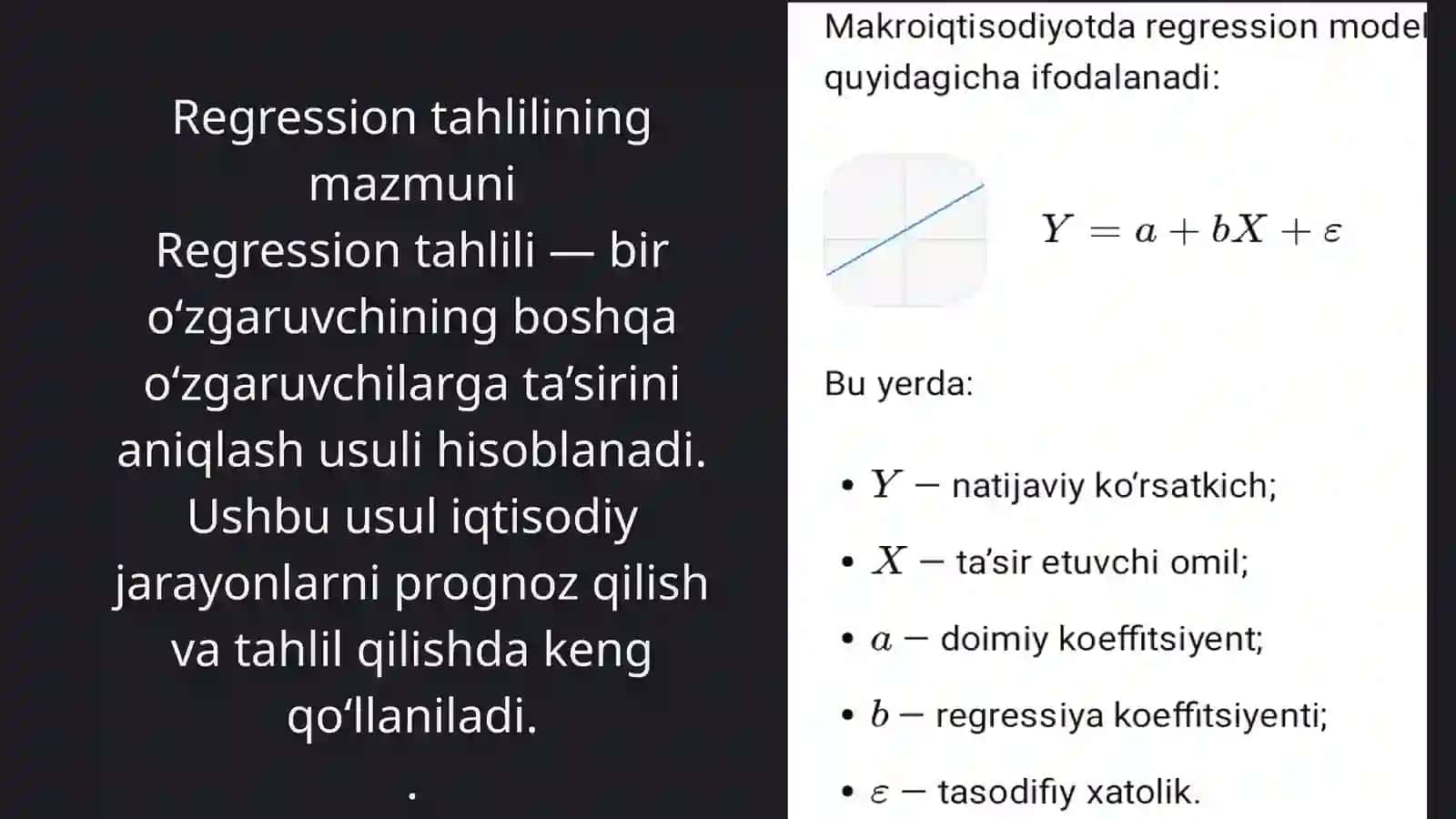 Makroiqtisodiy ko'rsatkichlar(inflyatsiya, YalM, ishsizlik) bo'yicha regression tahlili 3