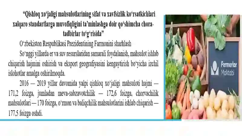 GLOBAL GAP standartining o‘rniva va ahamiyati 3
