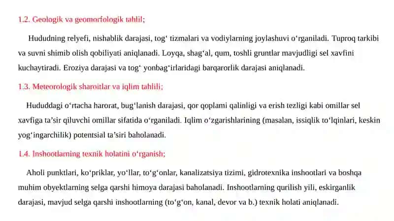 Inshootlarni seltoshqinlari dansaqlash bo‘yicha chora-tadbirlar rejasini ishlab chiqish 3