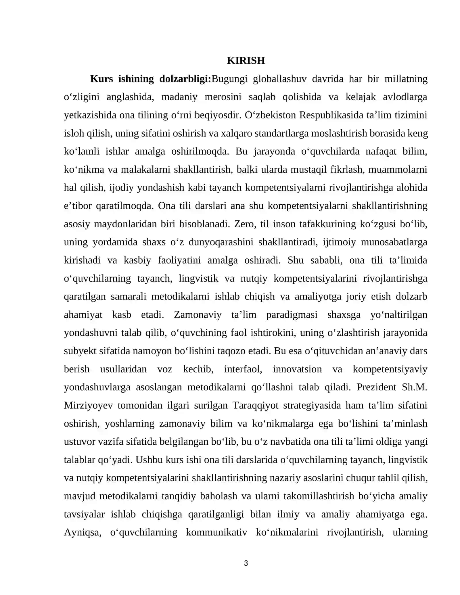 Ona tili darslarida o‘quvchilarning tayanch, lingvistik va nutqiy kompetentsiyalarini shakllantirish metodikasi 3