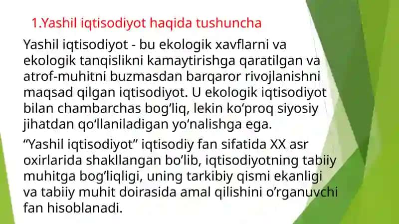 Yashil iqtisodiyot va barqaror rivojlanish 3