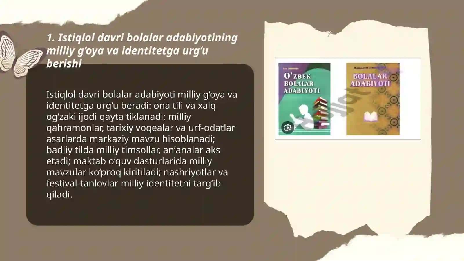 Istiqlol davri bolalar adabiyotining o‘ziga xos xususiyatlari 3