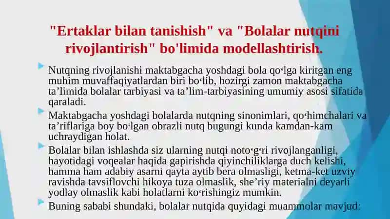 Turli faoliyatlarda modellashtirish usulini qo‘llash 3