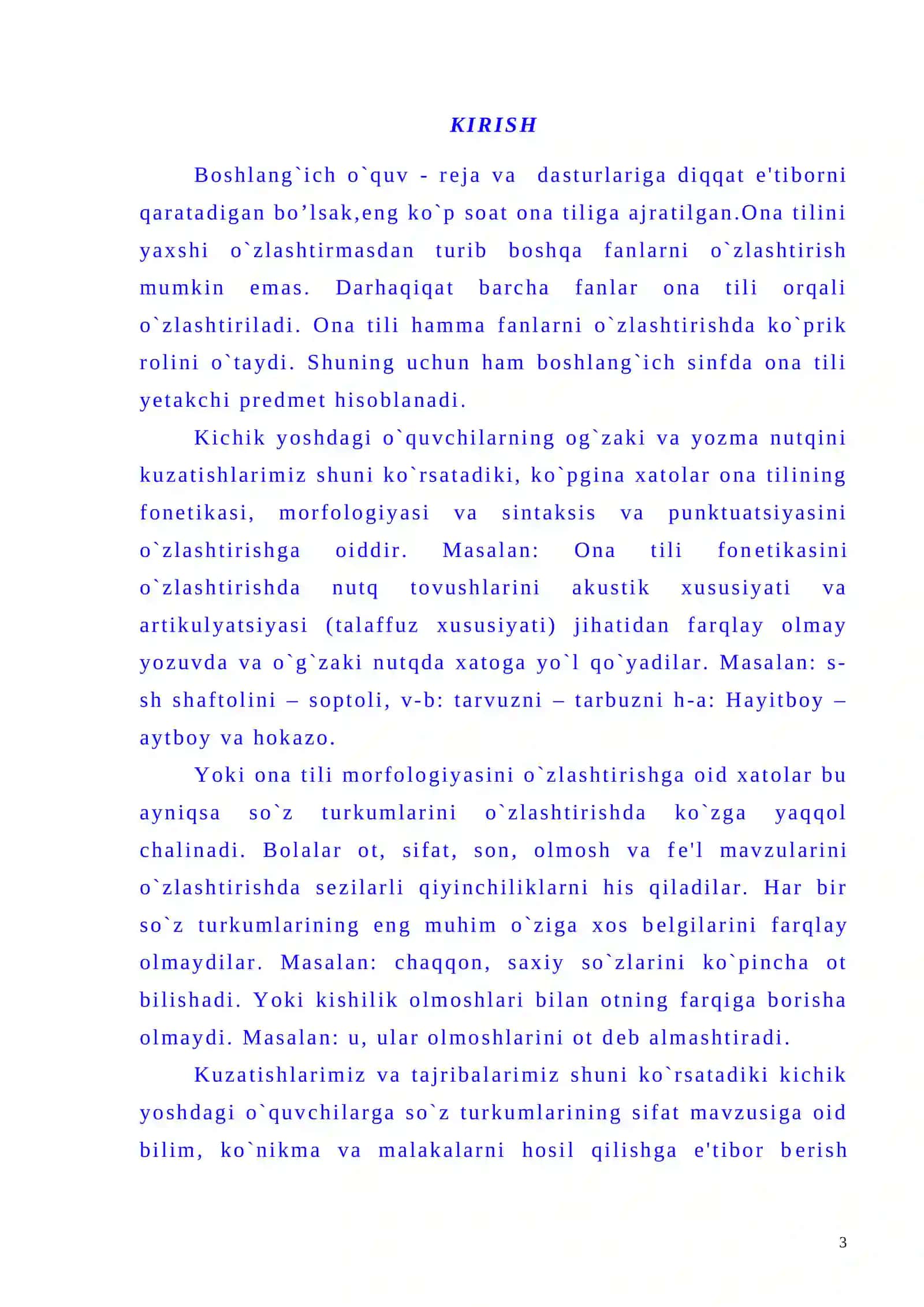 Sifat so’z turkumini o’rganish jarayonida o’quvchilar nutqini o’stirish 3