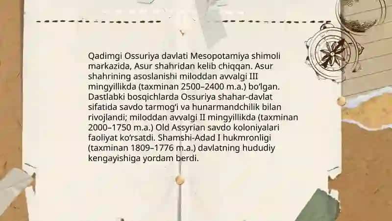 Qadimgi Ossuriya davlati 3