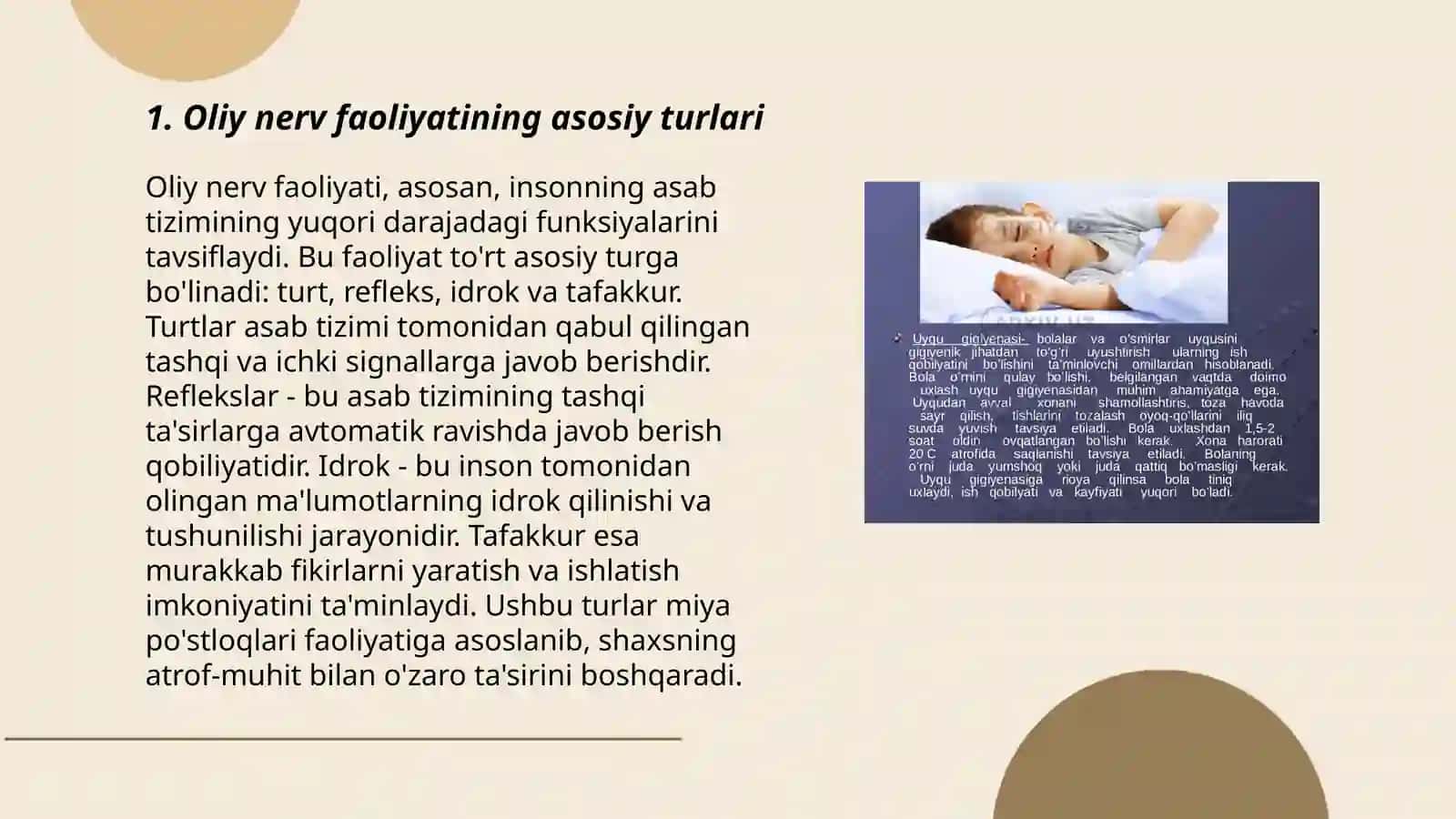 Oliy nerv faoliyatining tiplari 3