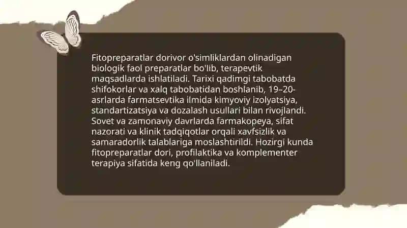 Fitopreparatlar va ularning qòllanilishi 3