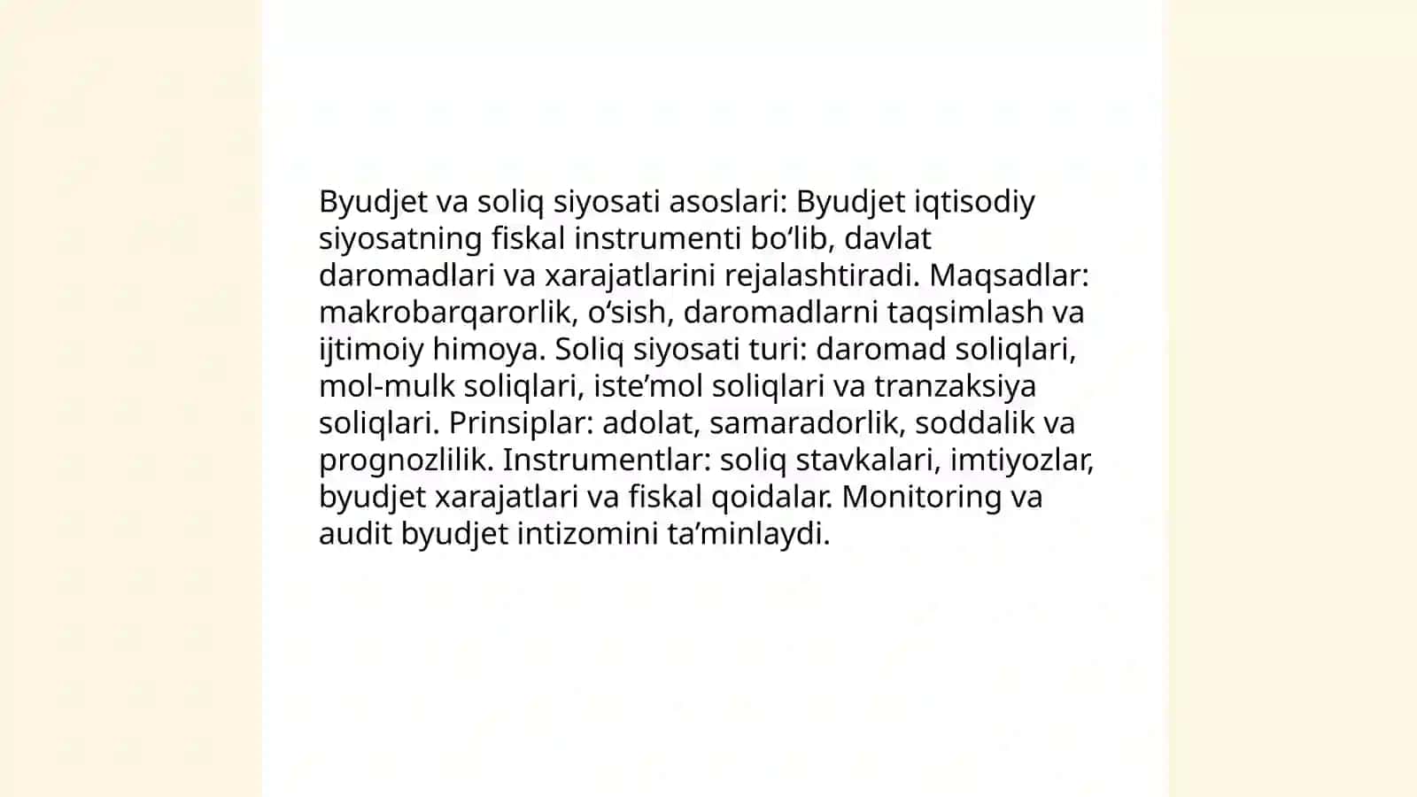Byudjet va soliq siyosati asoslari 3