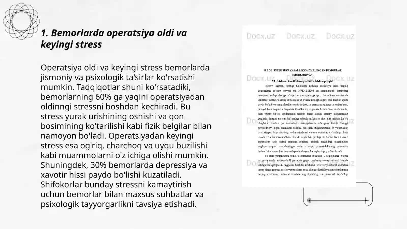 Jarrohlik bo limlaridagi bemorlar psixologiyasi masalalari 3
