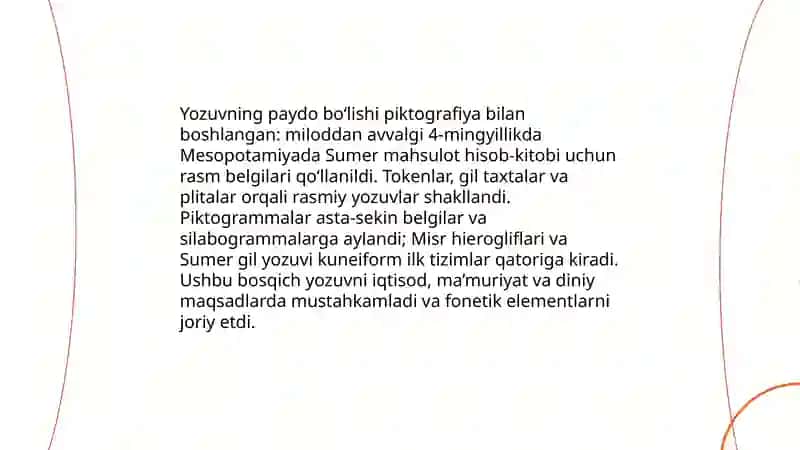 Yozuv va xattotlik sanʼatining rivojlanish bosqichlari 3