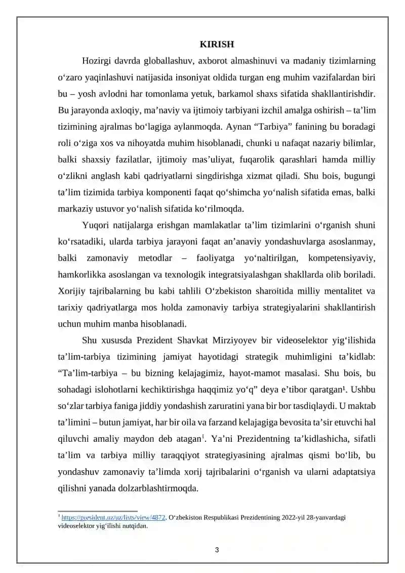 XORIJIY MAMLAKATLARDA TARBIYA FANINI O’QITISH 3