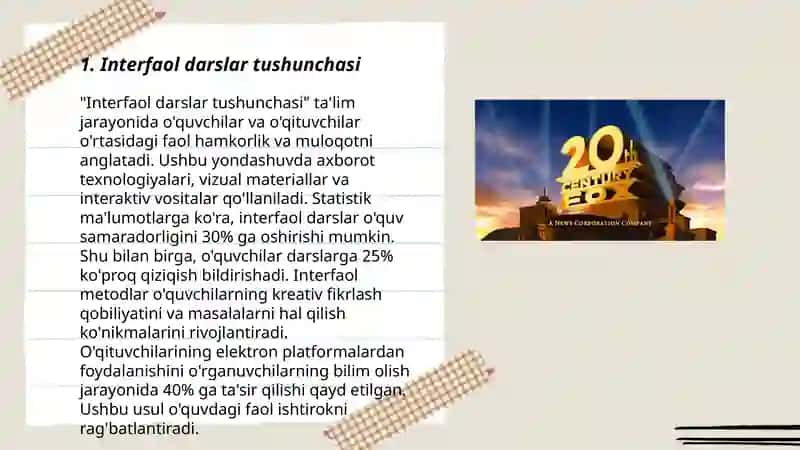 Interaktiv ta'lim veb-saytini ishlab chiqish 3