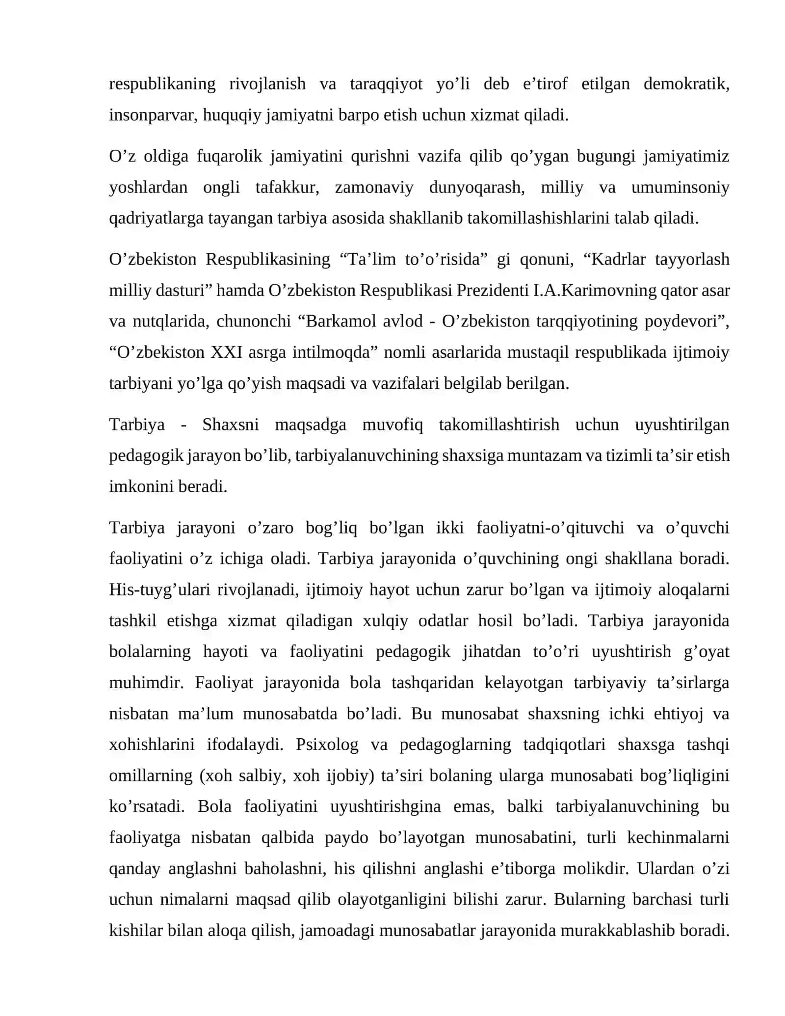 O’zbekona tarbiyaning mazmuni 3