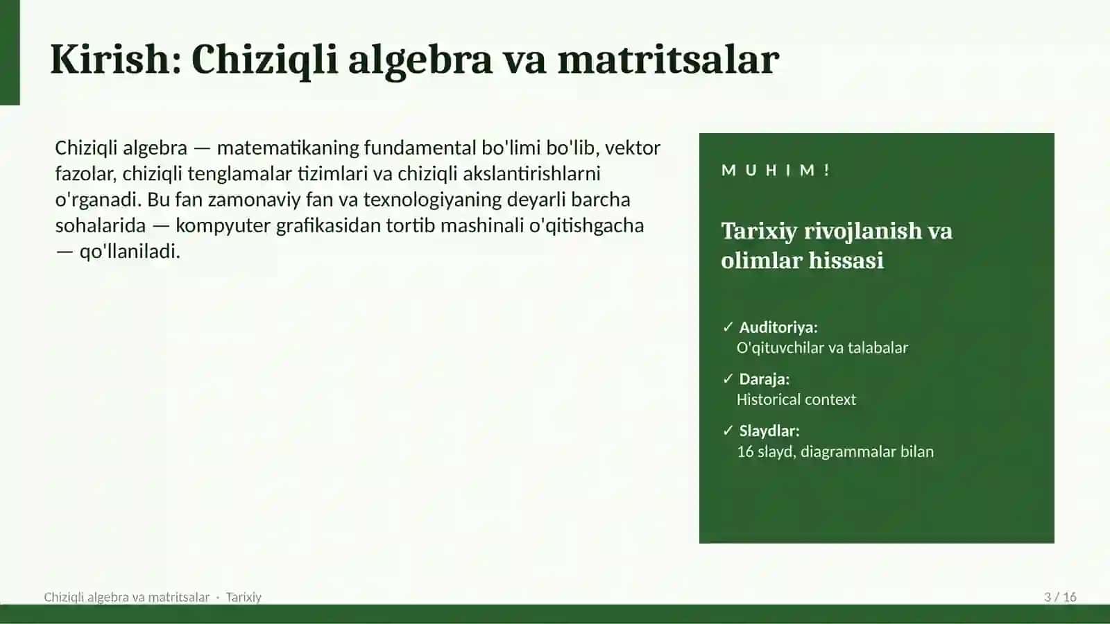 Chiziqli algebra va matritsalar 3