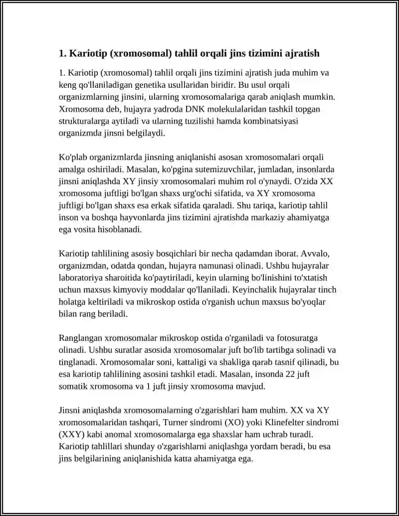 TURLI JINS SISTEMALARINI AJRATISH USULLARI 3