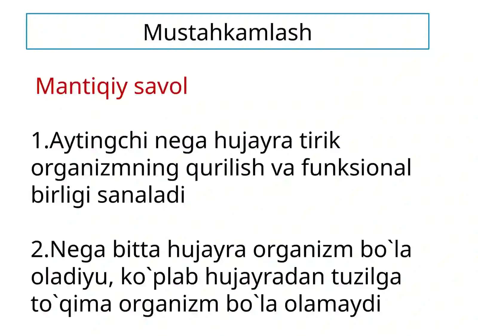 To`qimalar,organlarorganizm 3