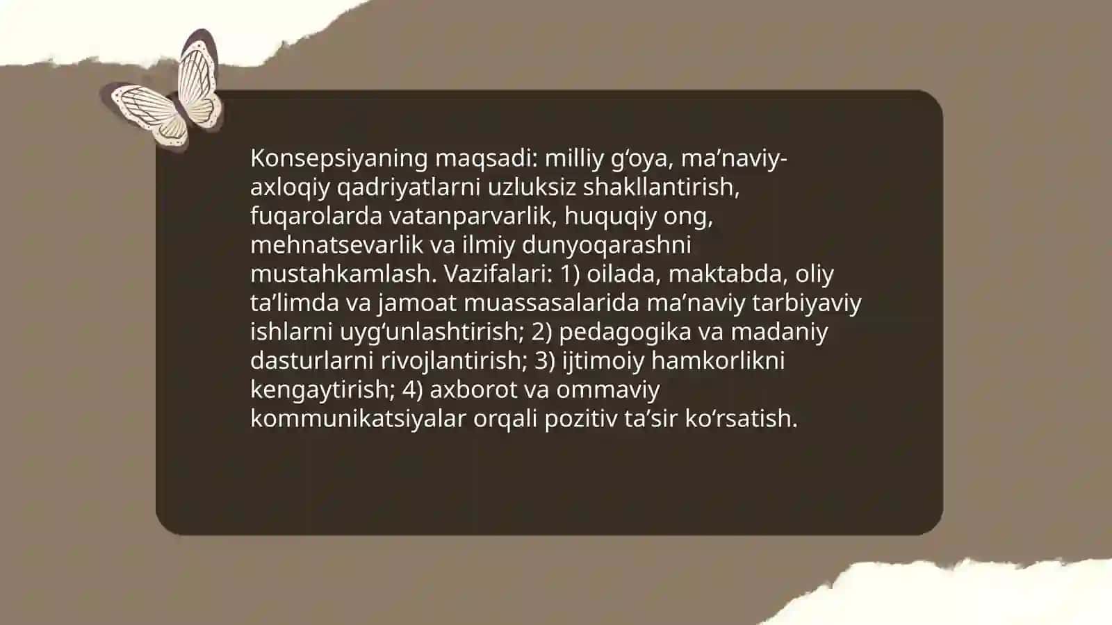Oʻzbekiston Respublikasining uzluksiz maʼnaviy tarbiya konsepsiyasi 3
