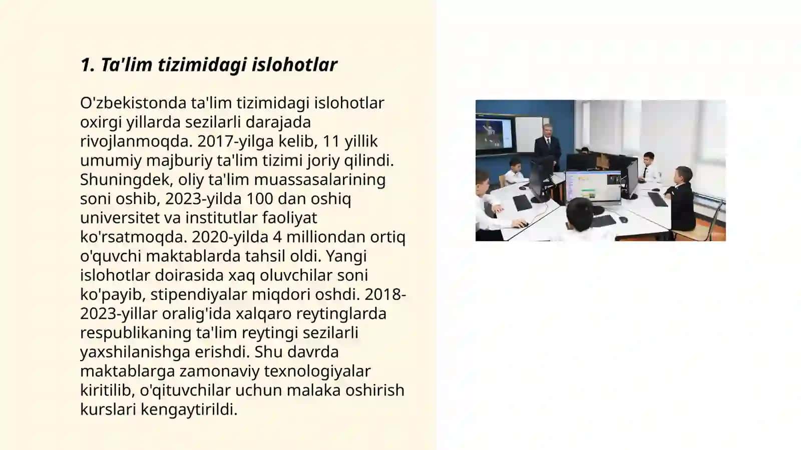 Ta'lim tizimidagi islohotlar 3