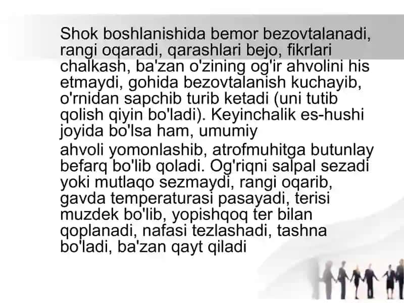 Kardiogen shok klinikasi va davo choralari 3