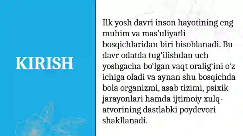 BOLALAR JISMONIY TARBIYASI 3