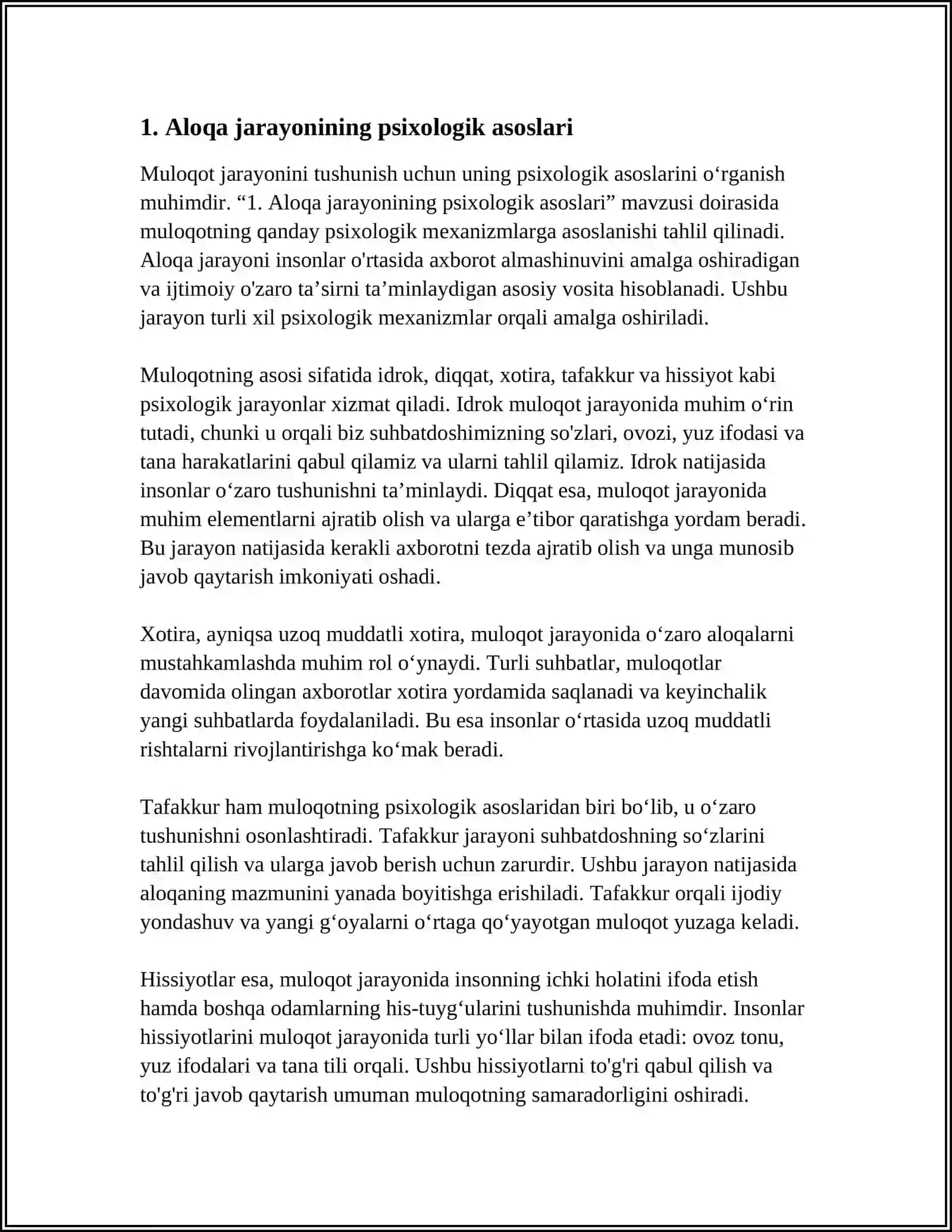 MULOQOTNING PISIXOLIK MEXANIZIMI 3