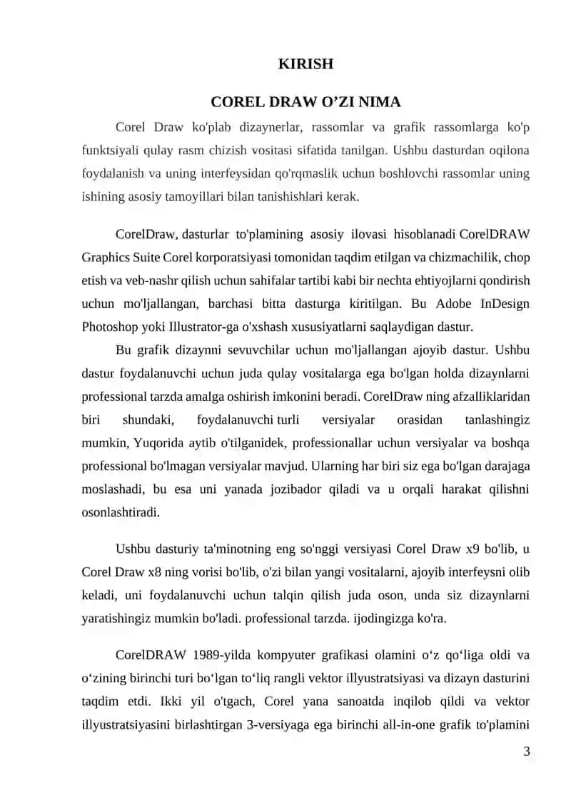 "Coreldraw dasturida qatlamlar bilan ishlash" 3