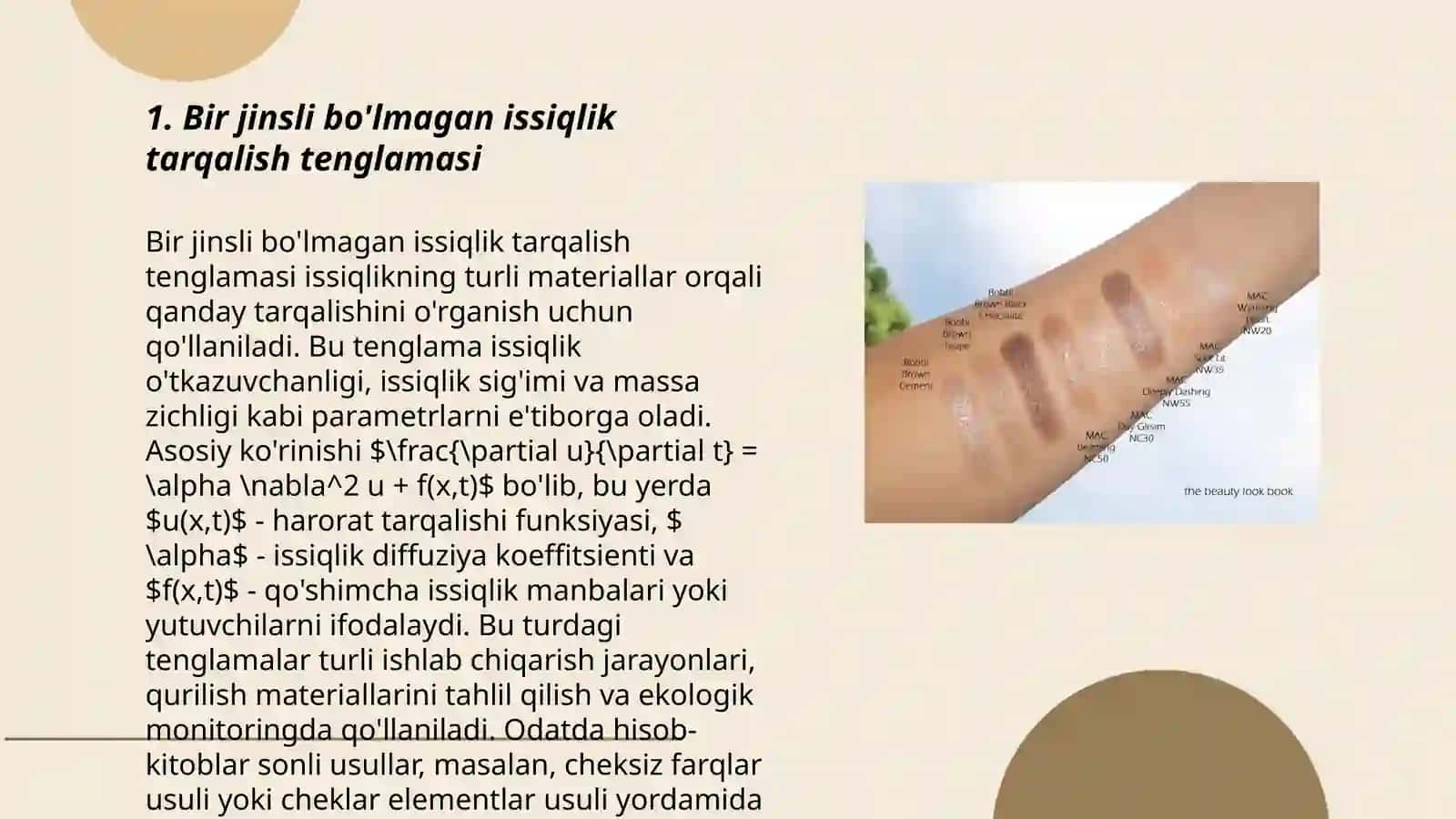 Bir jinsli bo'lmagan issiqlik tarqalish tenglamasi uchun birinchi chegaraviy masala 3