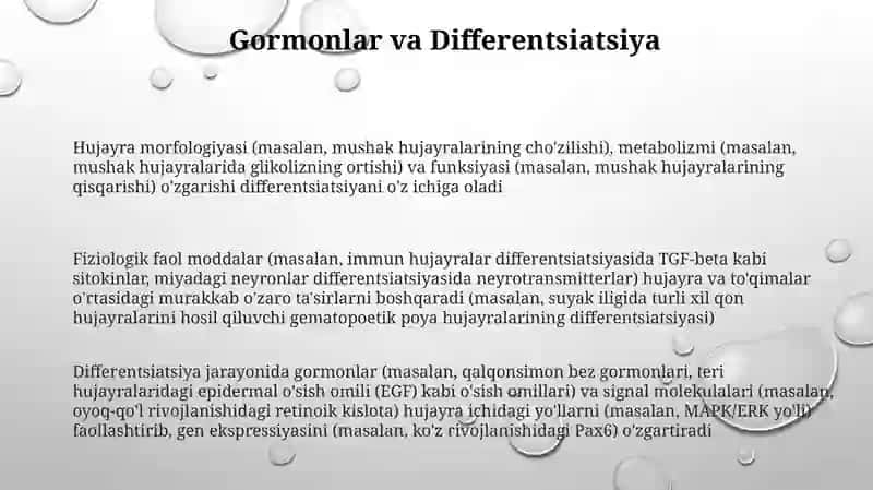 Hujayraviy ixtisoslashishida fiziologik faol maddalarning roli 3