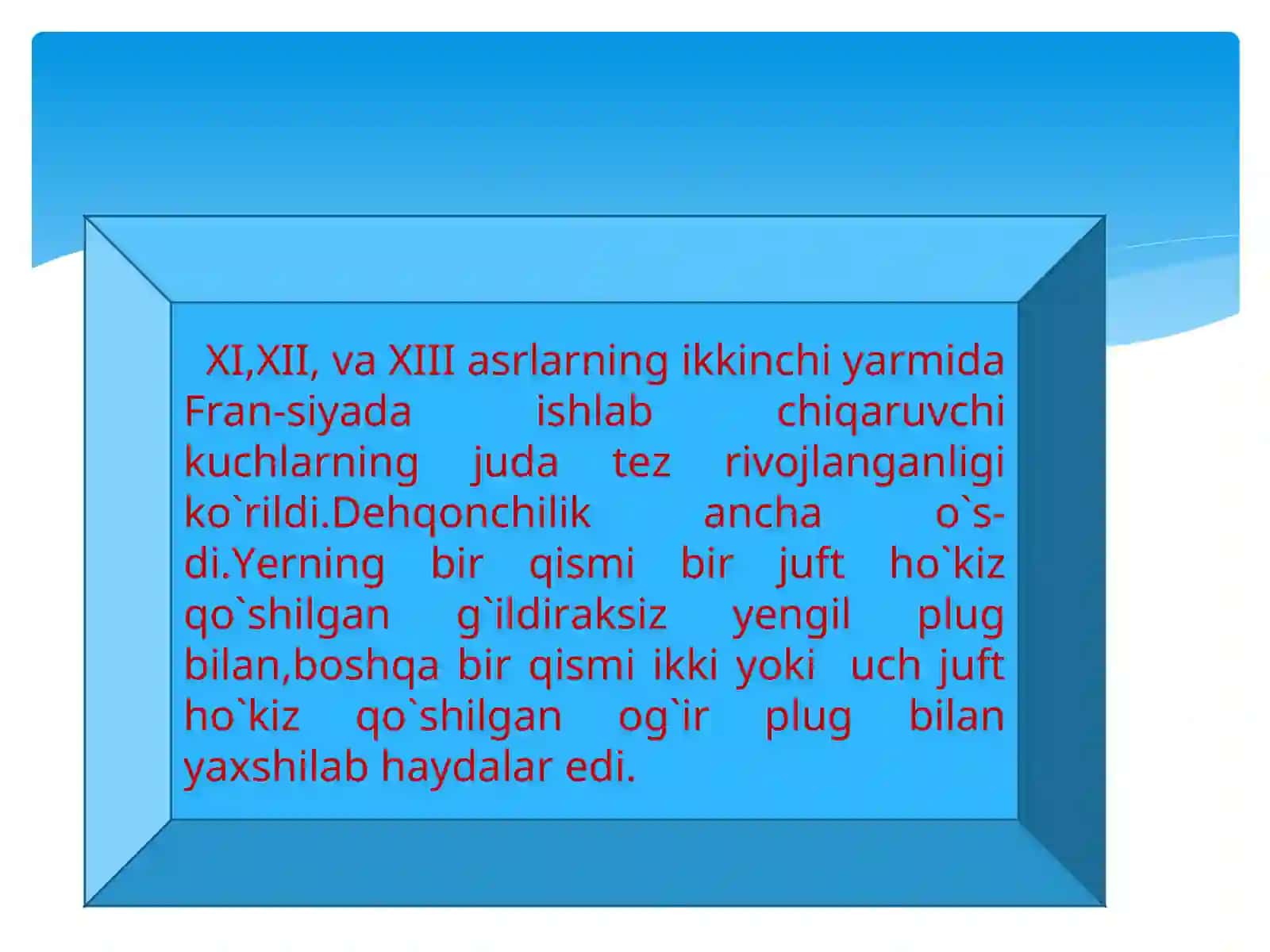 Nav.D.P.I tarix fakulteti tarix o`qitishmetodikasi yo`nalishi 2-”A” guruh talabasi Amontoshev Qodirning o`rta asrlar tarixi 3