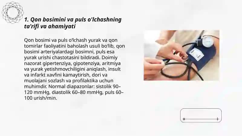 Qon bosimini va puls o'lchash 3