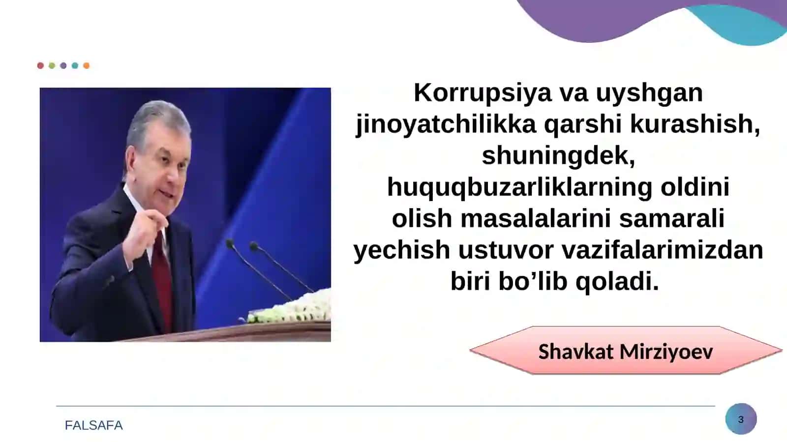 KORRUPSIYAGA QARSHI KURASHISH – JAMIYAT TARAQQIYOTINING ASOSI 3