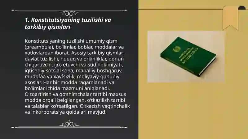 Konstitutsiyaning tuzilishi va ozgartirish zarurati 3