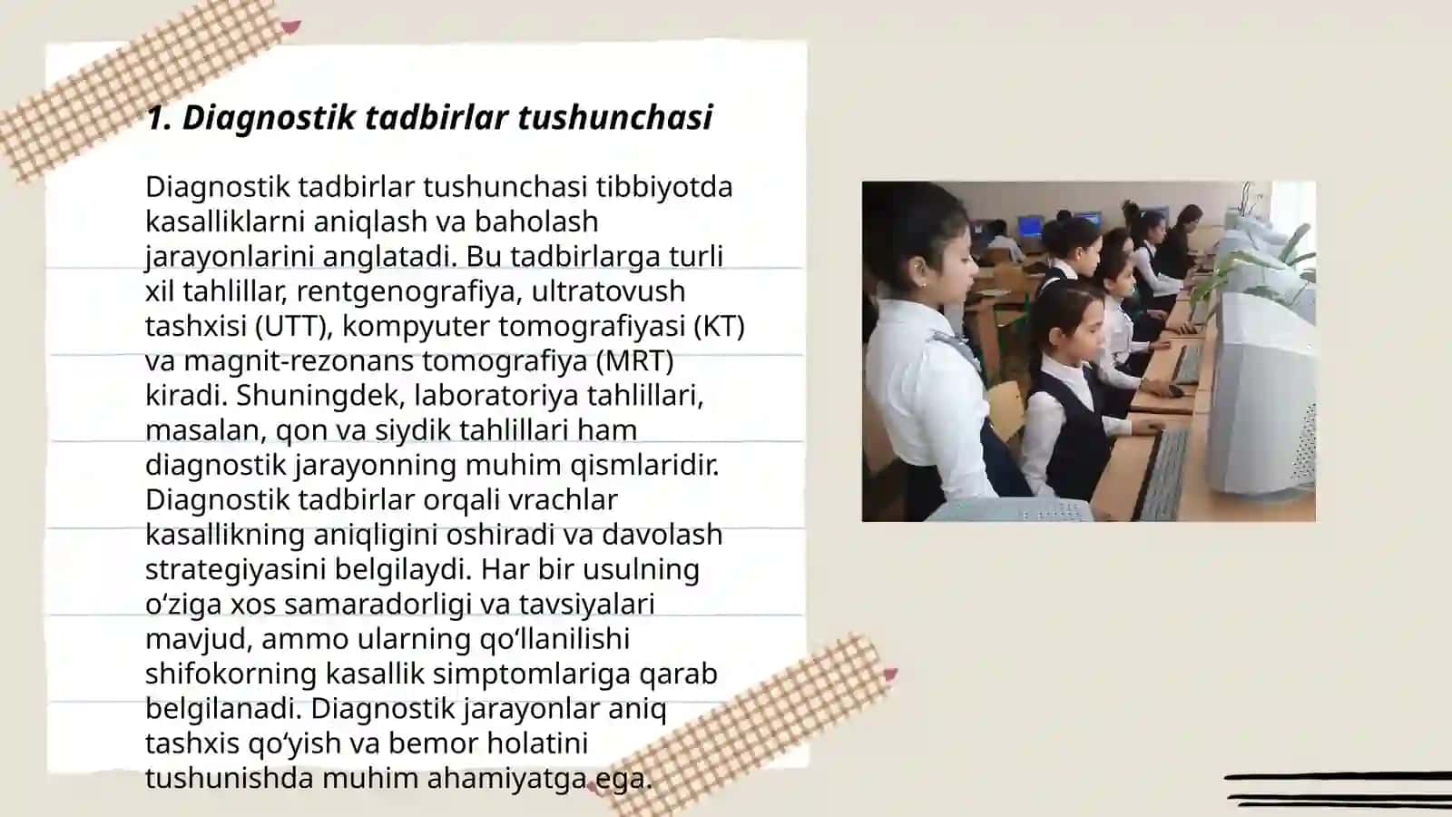 Diagnostik tadbirlarni o'tkazishga qo‘yiladigan tashkiliy-pedagogik talablar 3