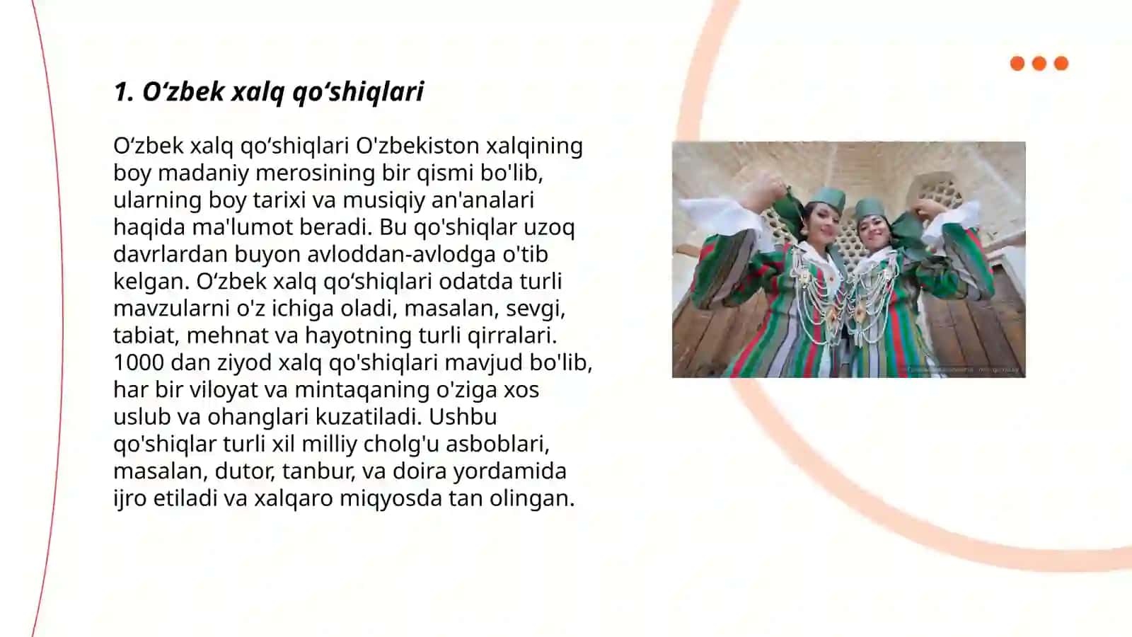 Oʻzbek xalq qoʻshiqlari 3