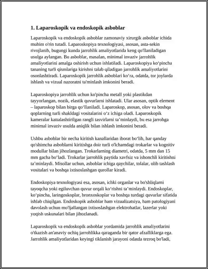 Laparoskopik va endoskopik asboblar 3