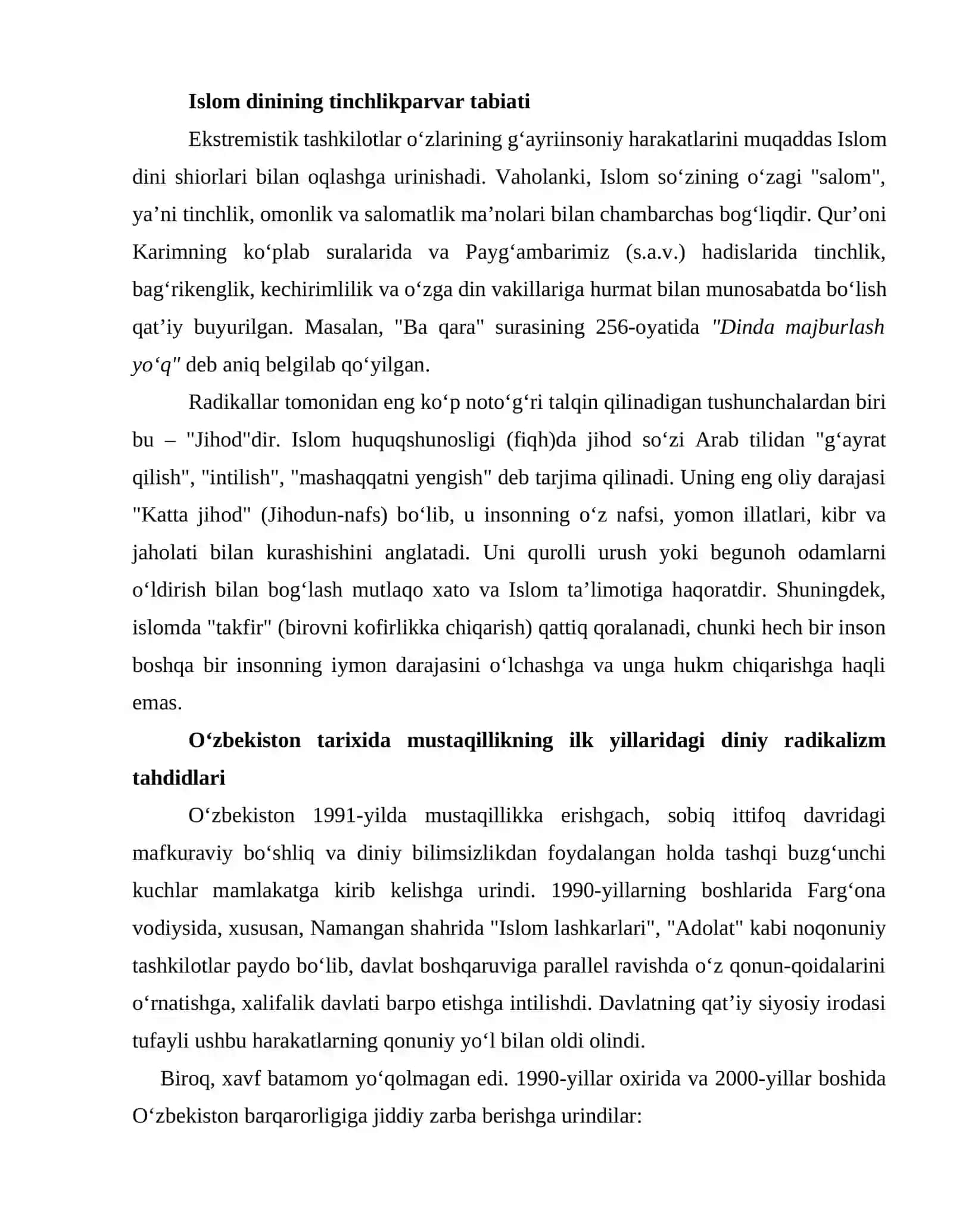 ZAMONAVIY JAMIYATDA DINIY EKSTREMIZM VA TERRORIZMNING XAVFI 3