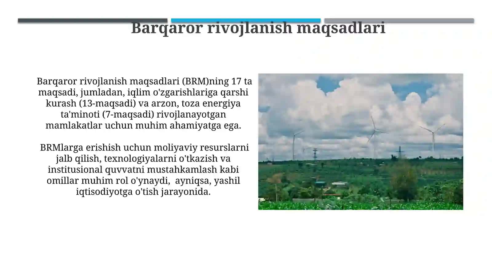 Yashil iqtisodiyotga oʻtish tajribasi 3