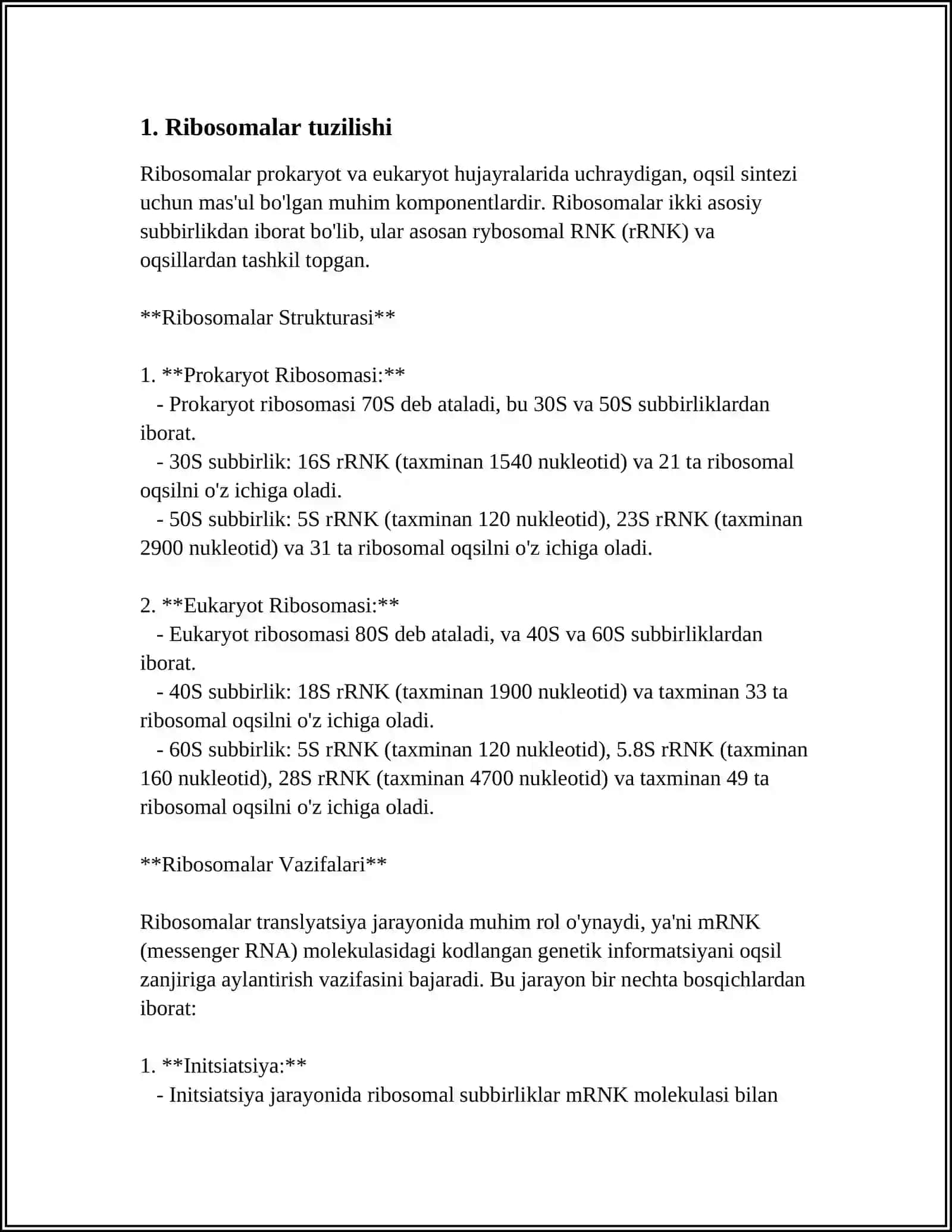 RIBOSOMANING MEXANO-KIMYOVIY XUSUSIYATLARI 3