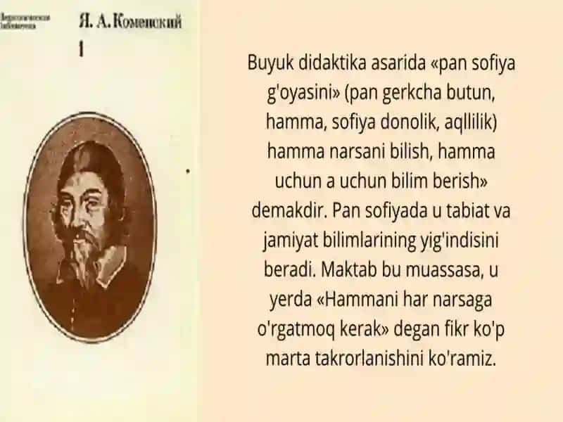 Yan Amos komenskiy  Pedagogik tizimi 3