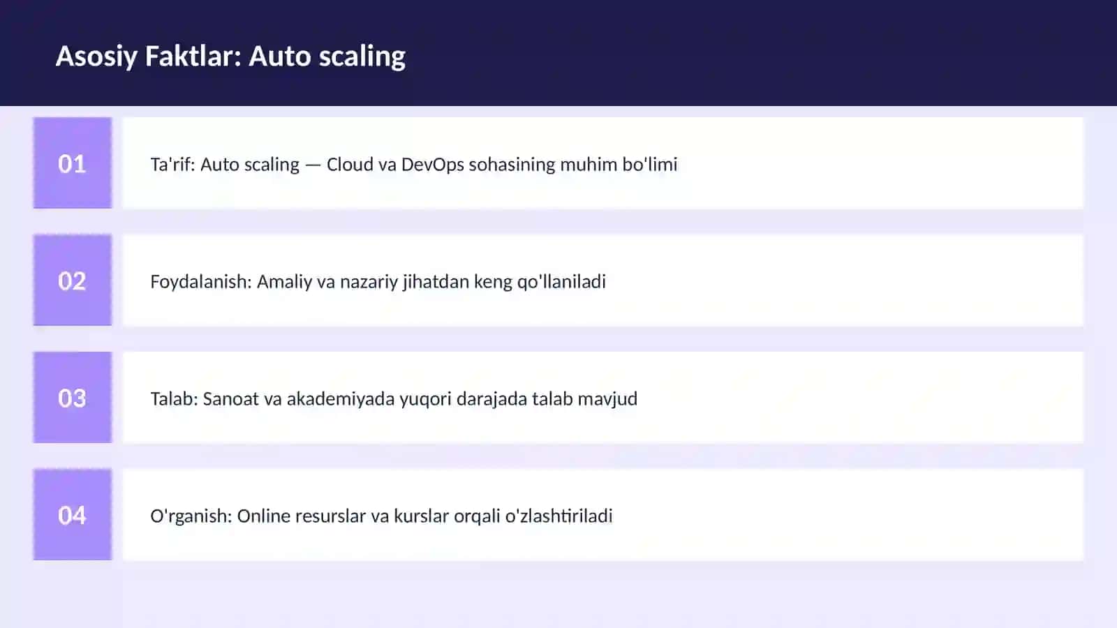 Auto scaling 3