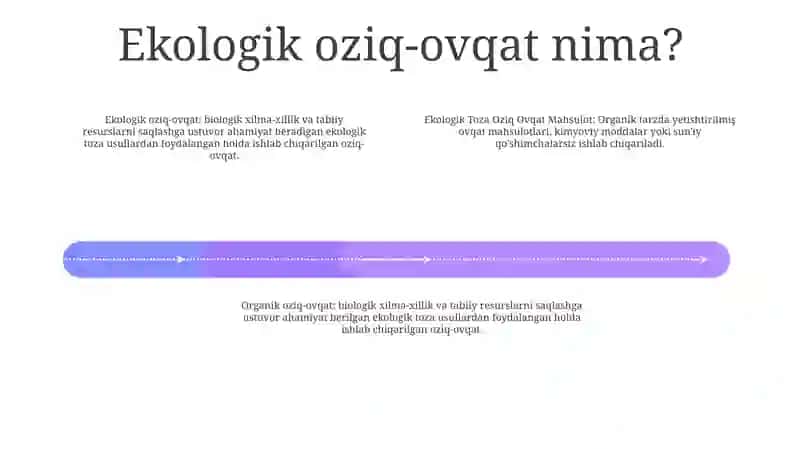 Ekologik Toza Oziq Ovqat Mahsulot 3