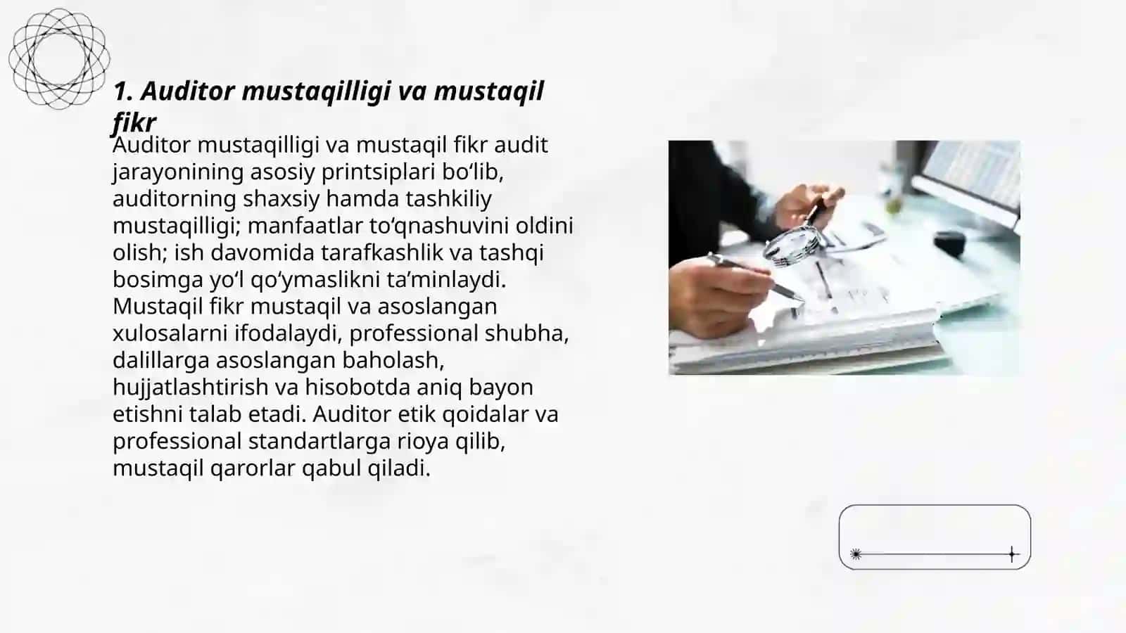 Audit jarayonida etika va professional standart 3