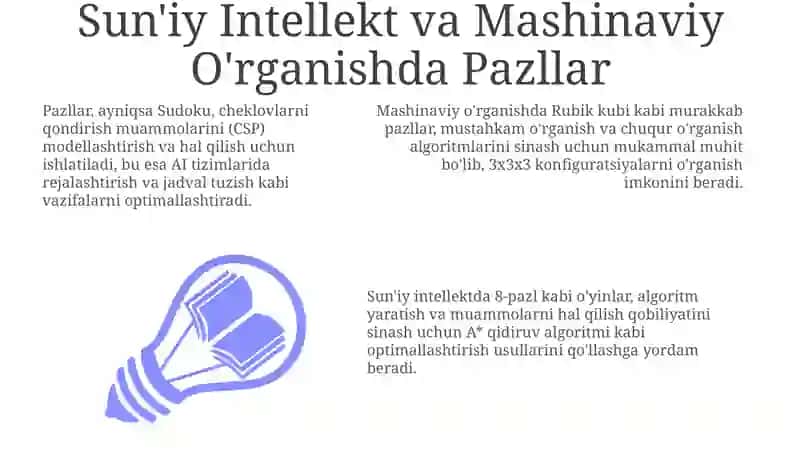 Sun'iy Intellekt va Mashinaviy O'rganishda Pazllar 3