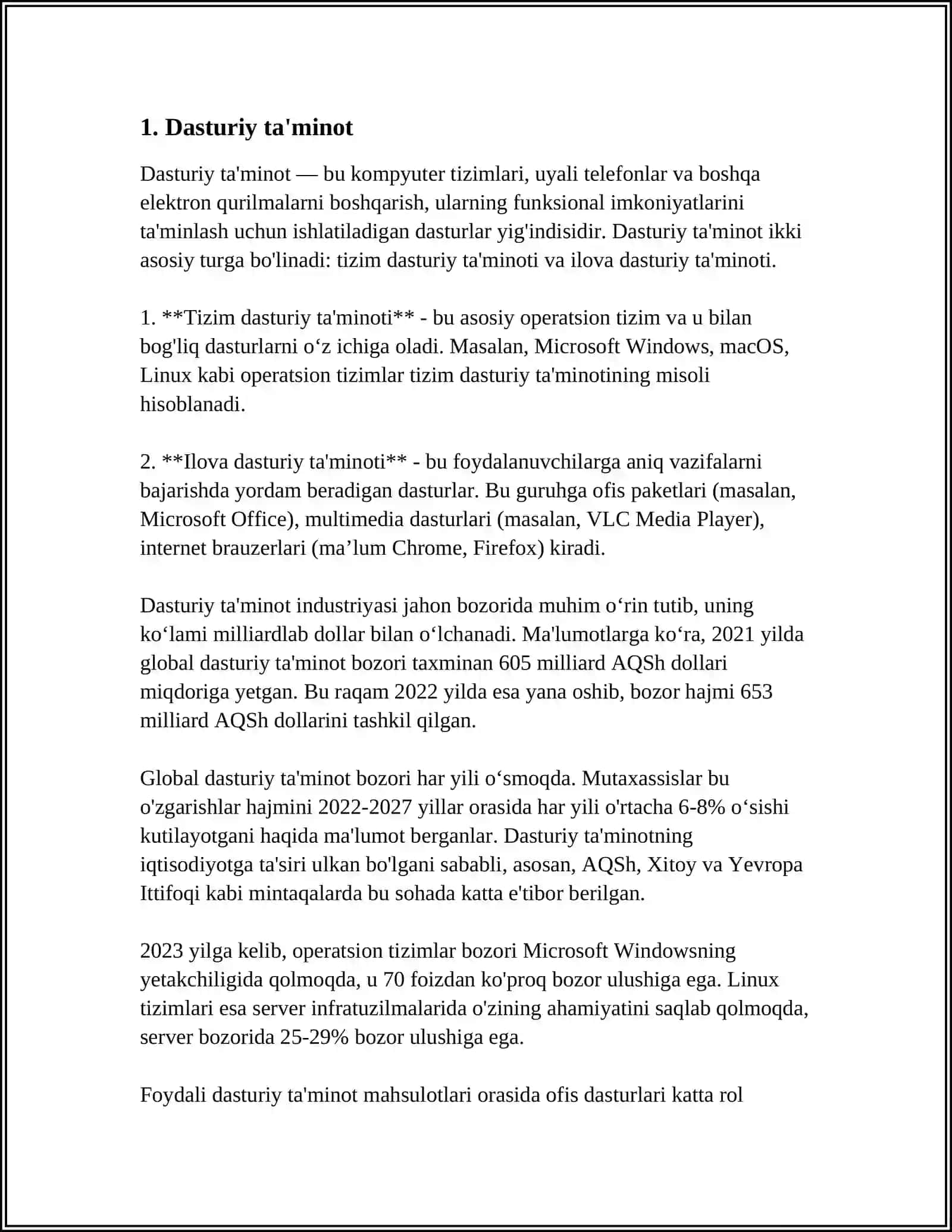 AXBOROT TIZIMINING ASOSIY TARKIBIY QISMLARI 3